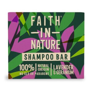 FAITH IN NATURE Shampoo Bar Lavender & Geranium